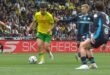 Matthis Abline en action avec le FC Nantes.
