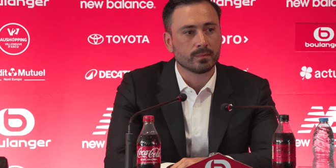 Le nouvel entraîneur du LOSC en Ligue 1, Davide Ancelotti.