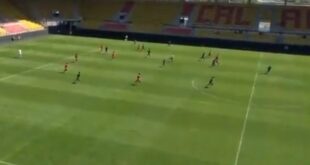 Charles Abi marque pour Valenciennes contre Dunkerque en amical.
