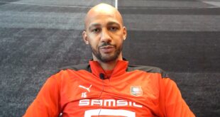 Steven Nzonzi à l'époque du Stade Rennais en L1.